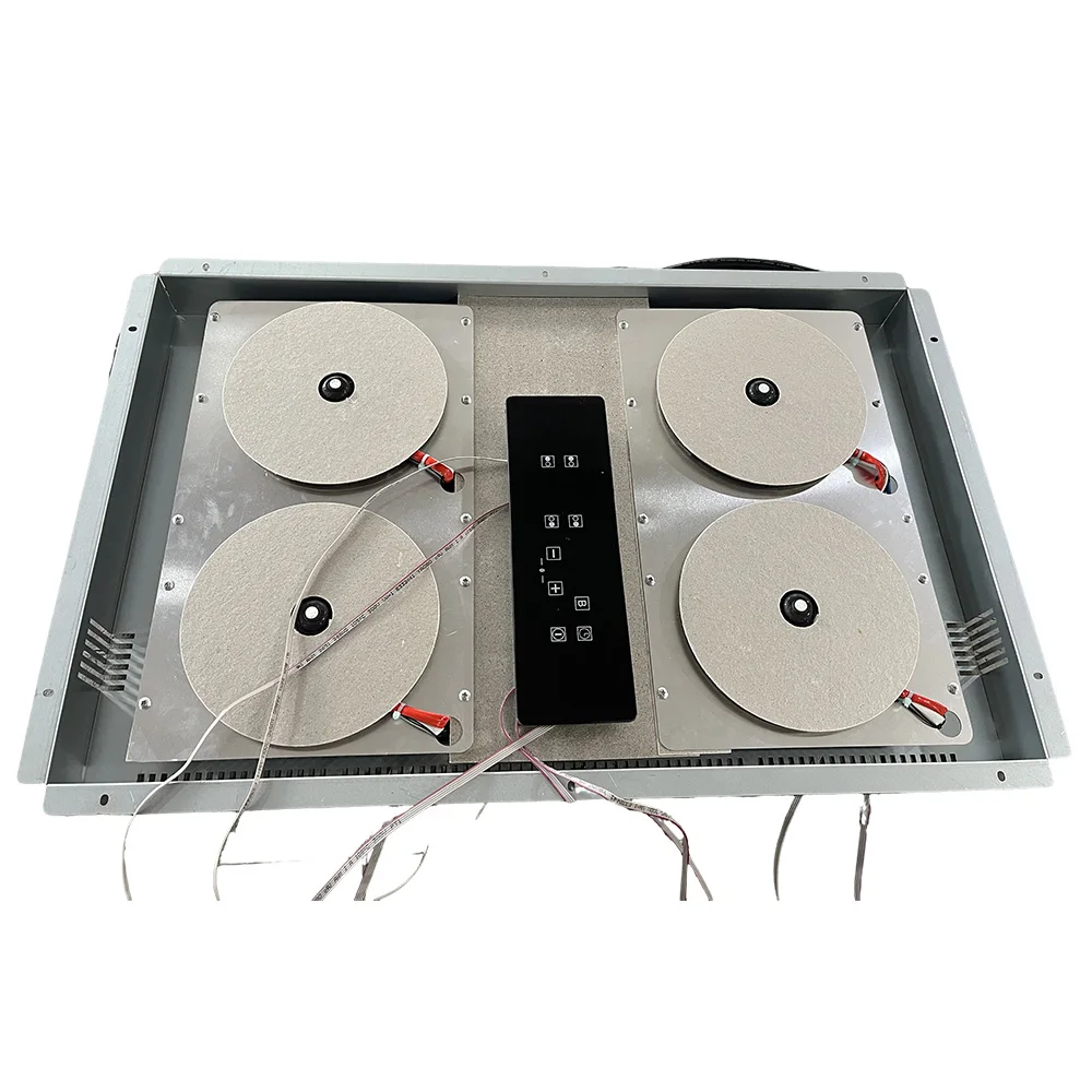 Invisible Built In induction cooker Under Granite Marble Countertop Hidden 4 burner Hob Separated Control