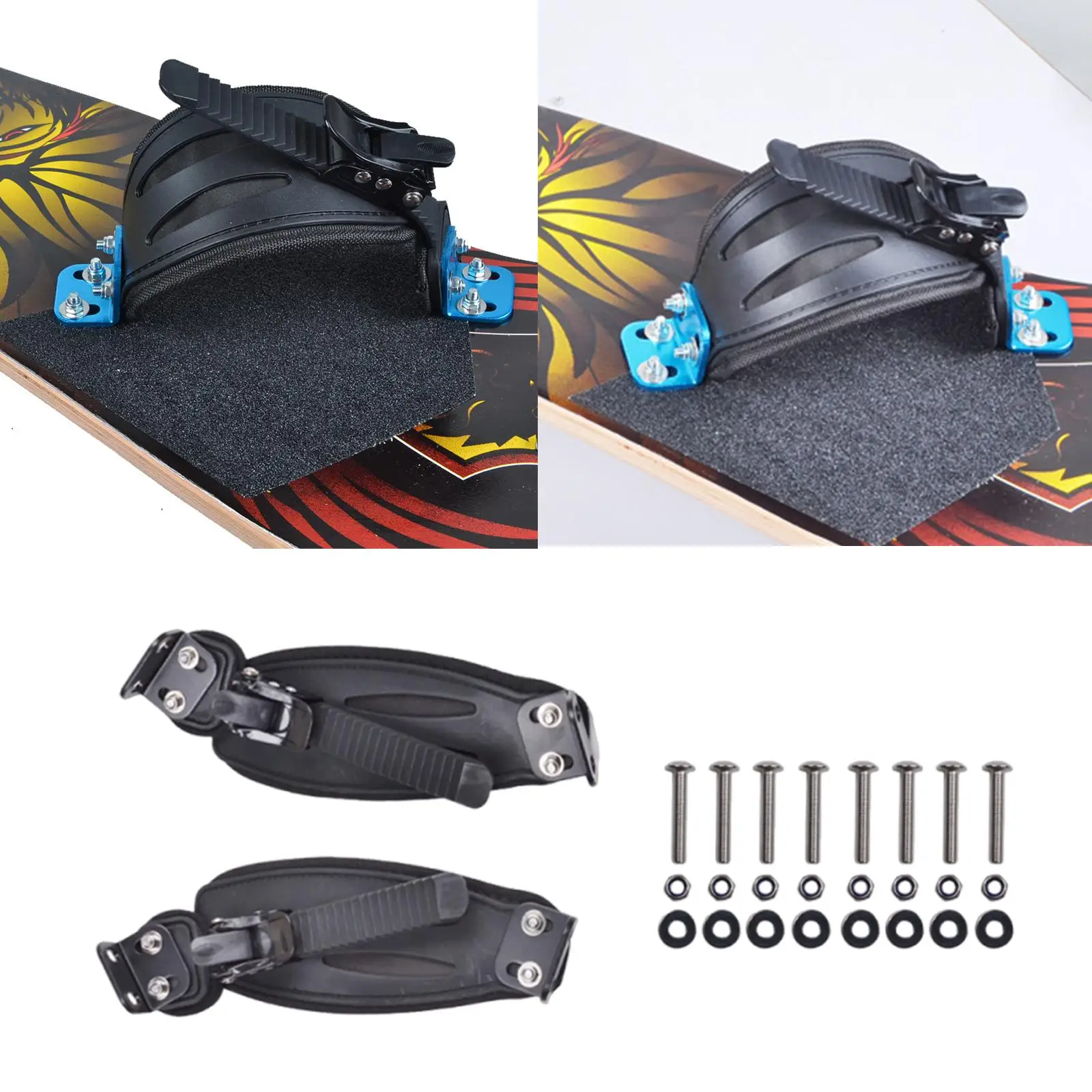 Skateboard Foot Straps Mountain Skateboard Foot Holder Compact Parts Holding Long Board Standing Bindings for Outdoor Sports skateboard accessories