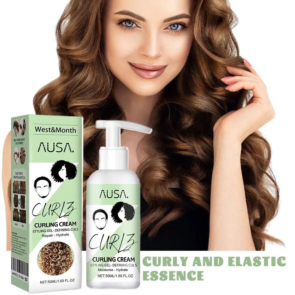 Elastic Volumizing Hair Cream Anti-Frizz Curls Volumizing Natural Styling Hair Treatment Elastin