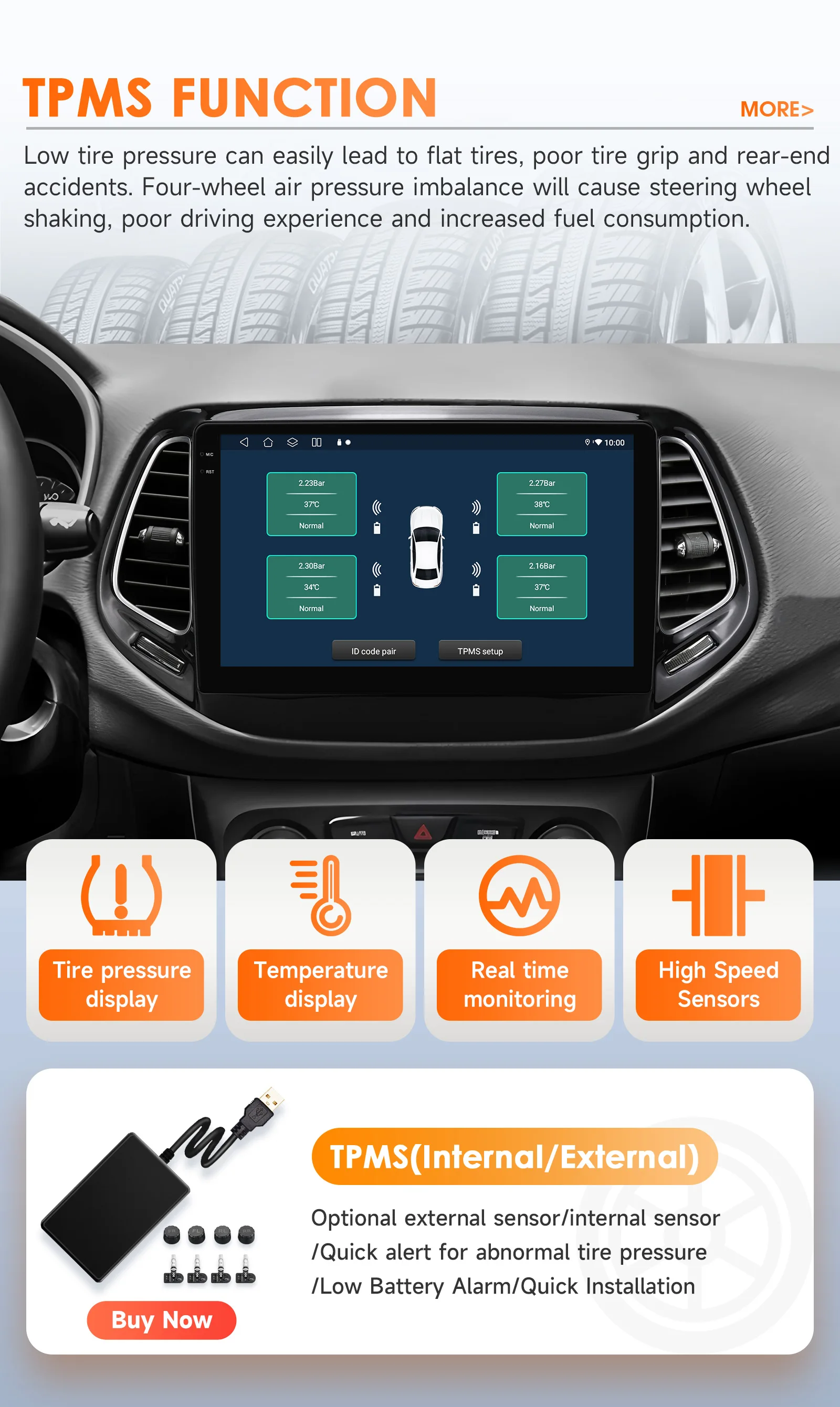 10,1-Zoll-Carplay-Android-14-Autoradio für Jeep Compass 2017 2018 2019 2020 Multimedia-Player mit Snapdragon 6115 GPS 360 CAM Bildschirm – Detail 40