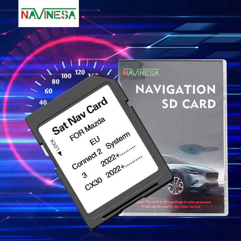 

GPS 32GB Sat Navi GPS Card Navigation Connect 2 System 2024 EU Russia Ukraine Turkey Maps for Mazda 3/CX30 2022+ Car SD Card