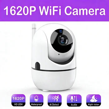New Wifi IP Camera Smart Home Auto Tracking 1620P Full Night Vision waterproof Network Wireless CCTV Video Baby Security Camera 1