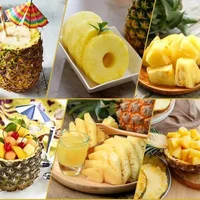 1 pièce Éplucheur et trancheur d'ananas en acier inoxydable, outils à fruits, ustensiles de cuisine, accessoires de cuisine, gadgets de cuisine 6