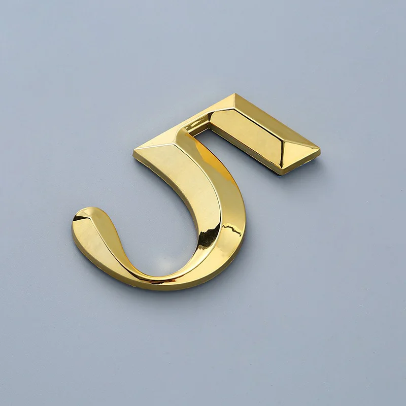 House Number Signs 7Cm 3D Self Adhesive House Door Number Outdoor Sign Digit Apartment Hotel Office Door Address Plate Street Number Stickers Sign
