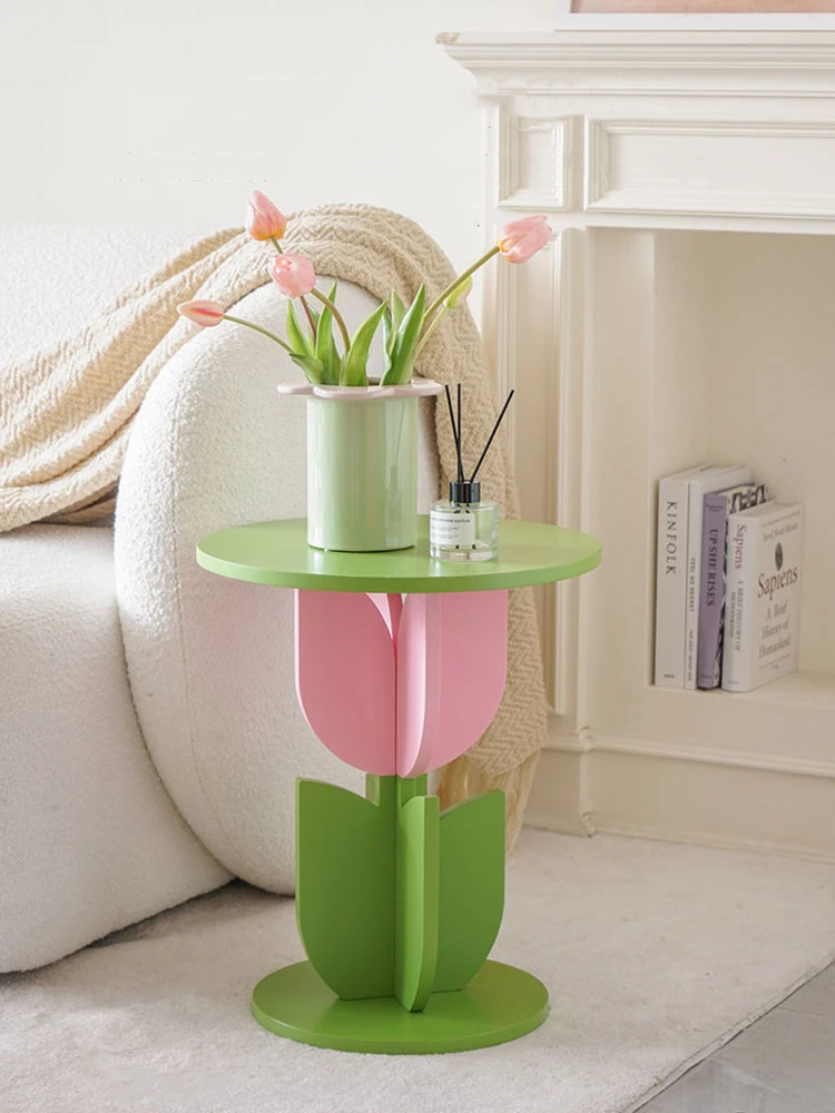 HomeDecorMemphisCreativeTulipFlowerSideTableBedroomDecoration
