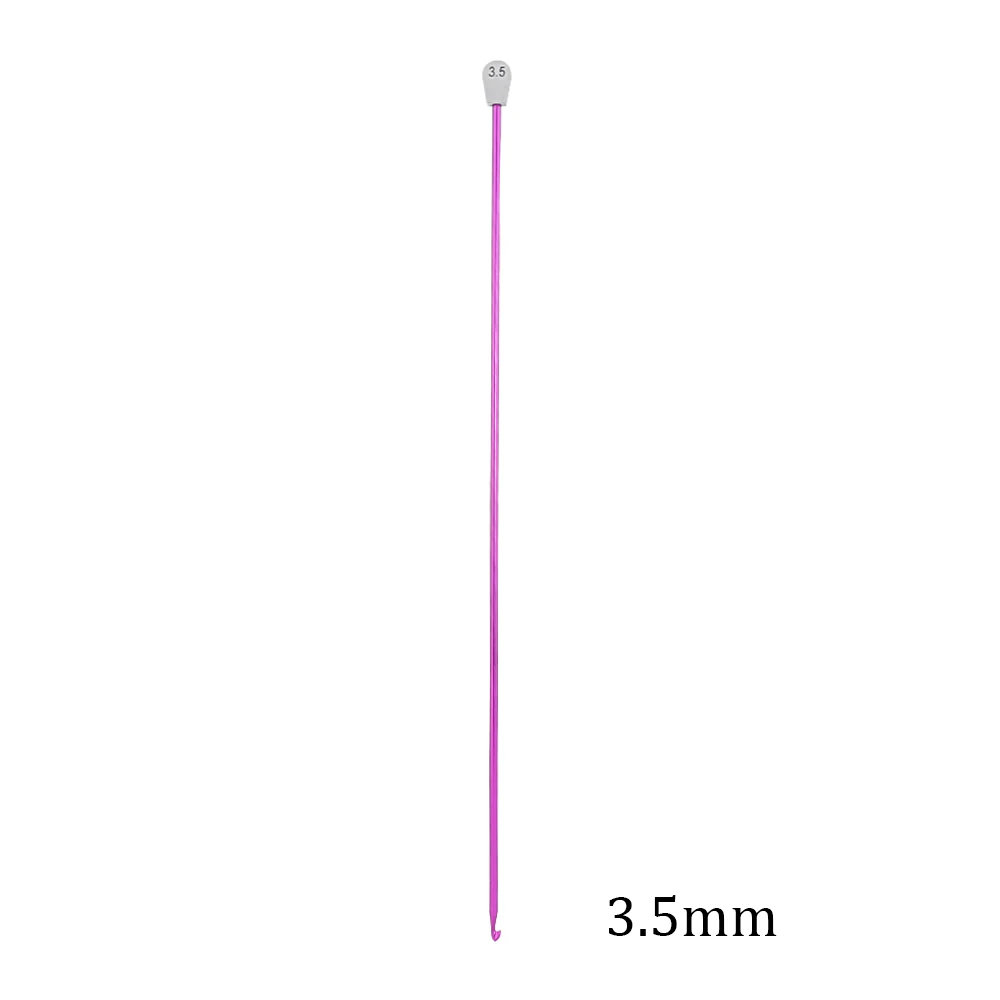 1/2Pcs 2.5mm-11mm Tunisian Afghan Crochet Hooks Multicolor Sweater Needle Long Aluminum Weaving Tool for Knitting Scarf Sweater 