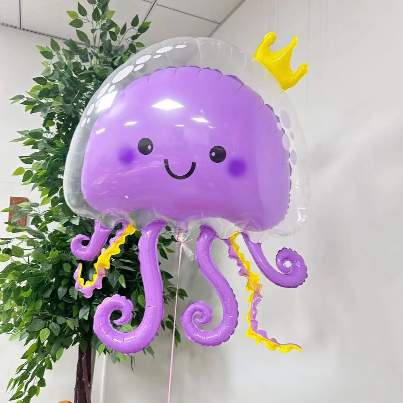 Large Cartoon Jellyfish Balloon Under The Sea Theme Children Birthday Party Octopus Inflatable Balloon for Mermaid Party Decor