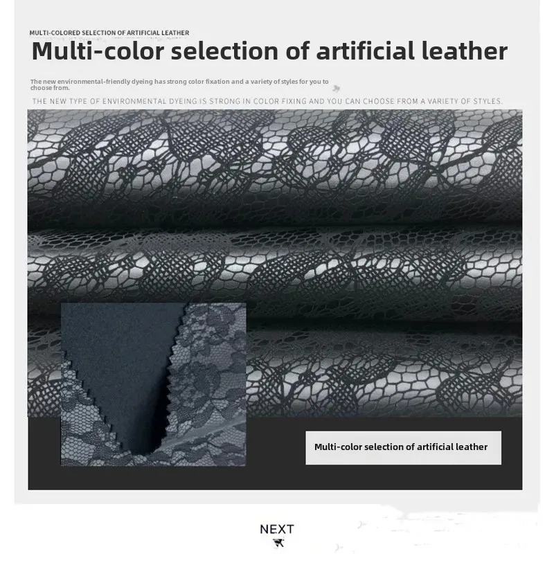 New Lace Four-Sided Elastic PU Leather Milk Silk Gloves Base Trousers Handmade Leather Garment Accessories For Men Women Childre