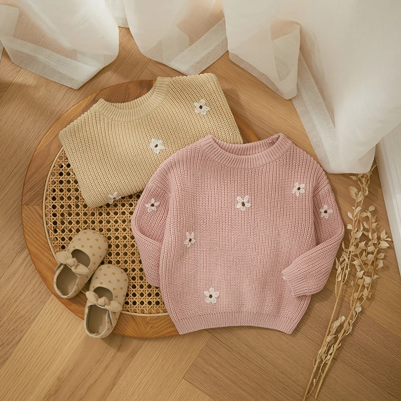 Baby Flower Knit Sweater 2