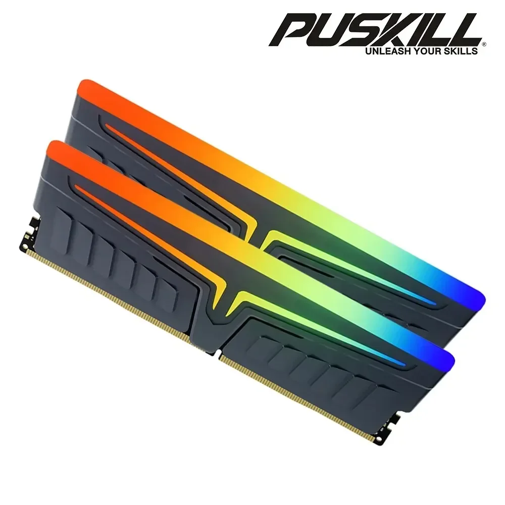 

Память PUSKILL для настольных ПК, DDR5, RGB, 16 Гбит/с, 1,25 в, CL34, 6400 МГц, 6800 МГц, 7200 МГц