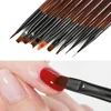 9pcs UV Gel Nail Brush DIY Painting Liner Pen Manicure Acrylic Drawing Brushes Nail Art Design Nails Tip Display Painting Tools 2