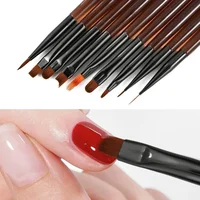 9pcs UV Gel Nail Brush DIY Painting Liner Pen Manicure Acrylic Drawing Brushes Nail Art Design Nails Tip Display Painting Tools 2