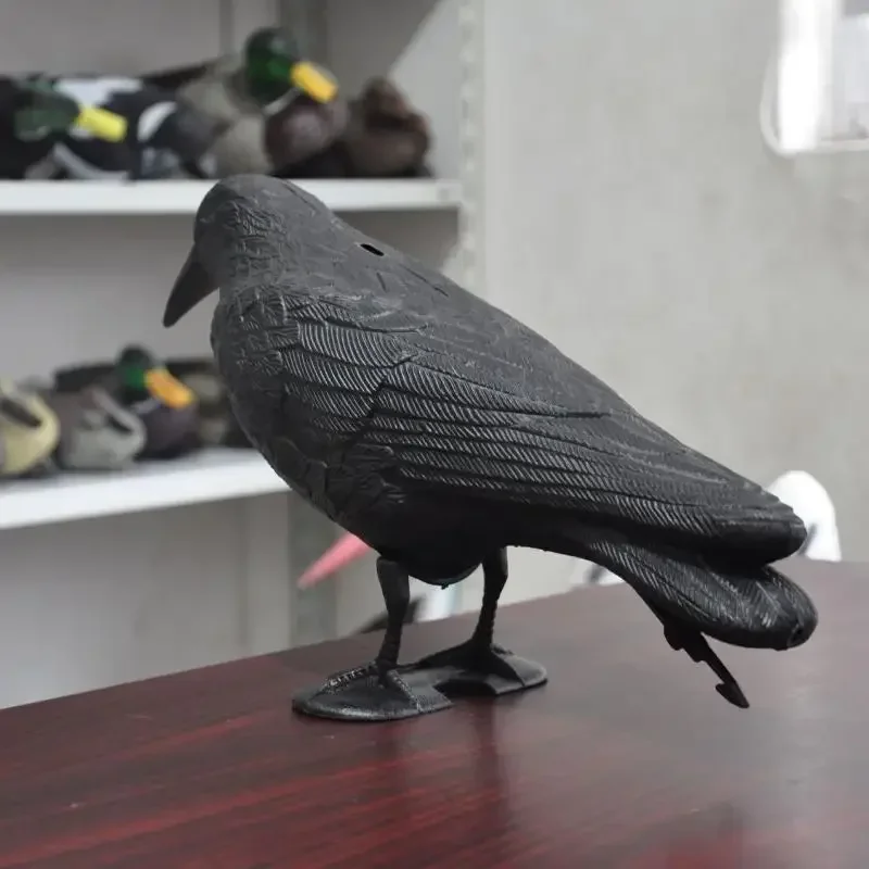 Decoracion Jardin ExteriorSimulation Black Crow Raven Bird Repellent Pest Control Pigeon Repellent Garden Decoration Outdoor - 4
