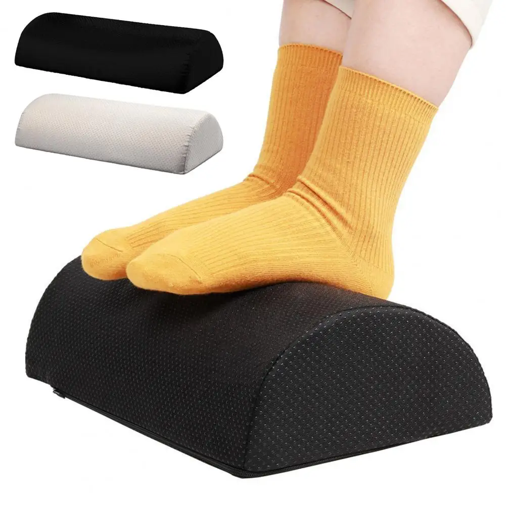 Convenient Footrest Cushion Semicircular Curve Foot Rest Pad Highly Elastic De-stress Comfortable Touch Foot Rest 2