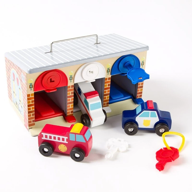 Детский игровой набор Melissa&Doug 4607 (гараж со спасательными машинами)