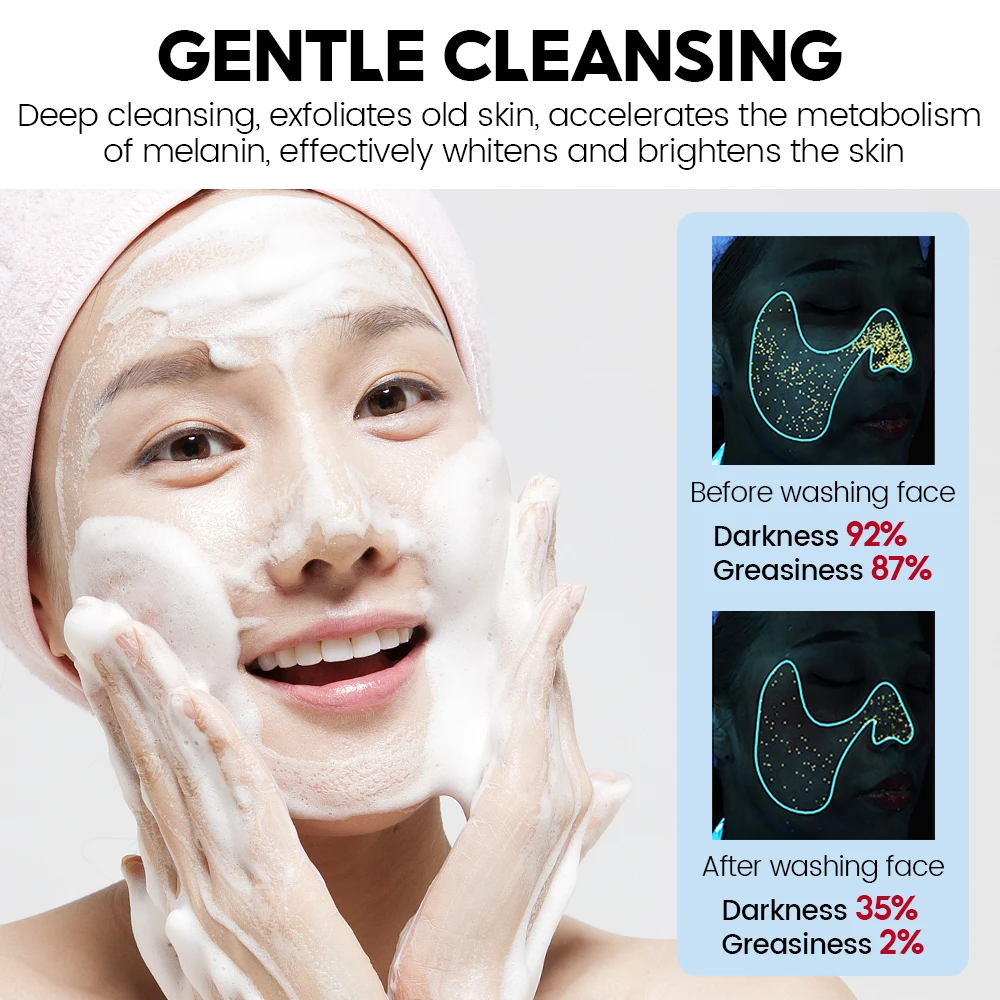 VIBRANT GLAMOUR Niacinamide Handmade Soap Whitening Deep Cleansing Exfoliation Can Be Used For Face Body Cleansing  100G 3