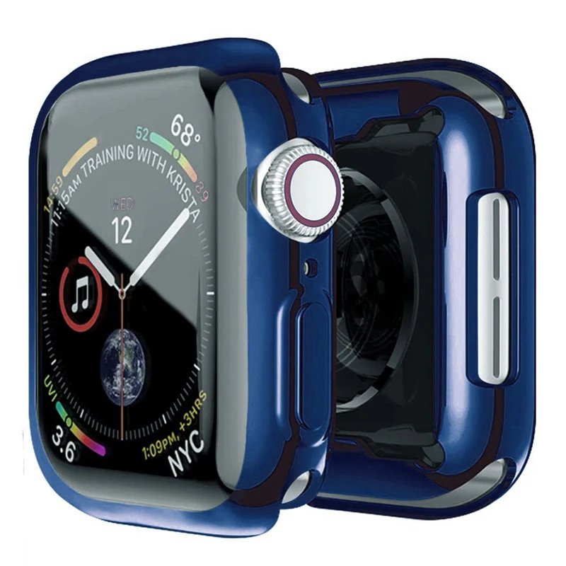 Premium TPU Screen Protector & Bumper Cover for Apple Watch - All Series & Sizes