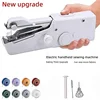 DIY Mini Hand Sewing Machine Portable Mini Sewing Machines Needlework Cordless Hand-Held Clothes Useful Portable Sewing Machines 5