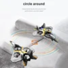 RC Airplane 2.4GHz 6CH EPP RC Plane 4 Motor RC Aircraft Toys for Adult Kids with Function Gravity Sensing Stunt Roll Cool Light 4