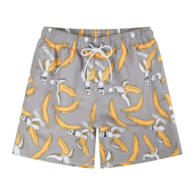 Funny Fruit Banana 3d Print Beach Shorts Men Plant Flamingo Graphic Short Pants Women Kid Outdoor Sports Surf Board Swim Trunks 3