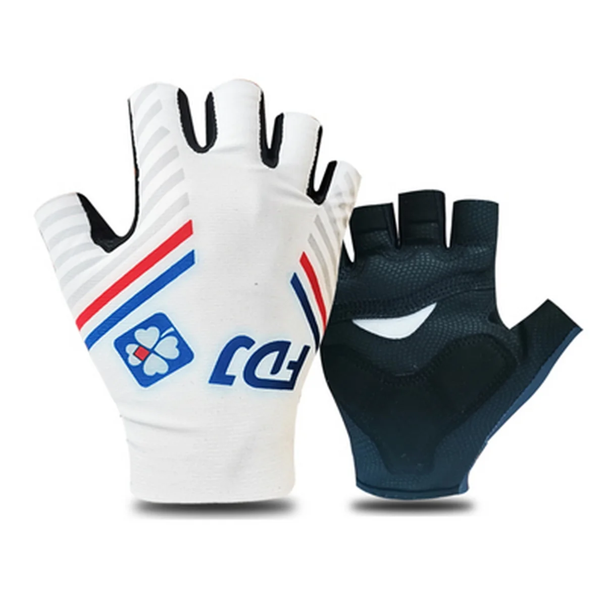 INEOS Groupama Fdj UAE QUICK STEP Team Half Finger Cycling Gloves MTB Road Mountain Bike Bicycle Gel Gloves 1 Pair