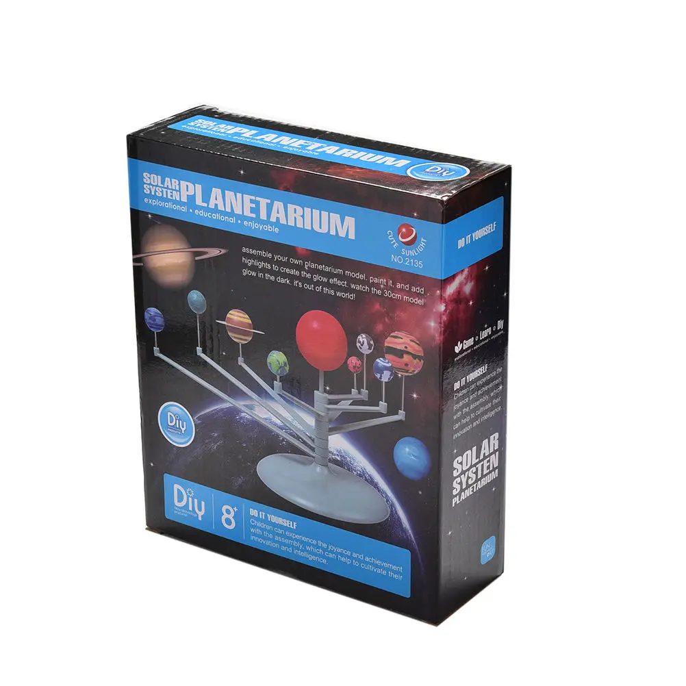 DIY kits of planets the solar system astronomical science observations diy handmade children's plastic model toys