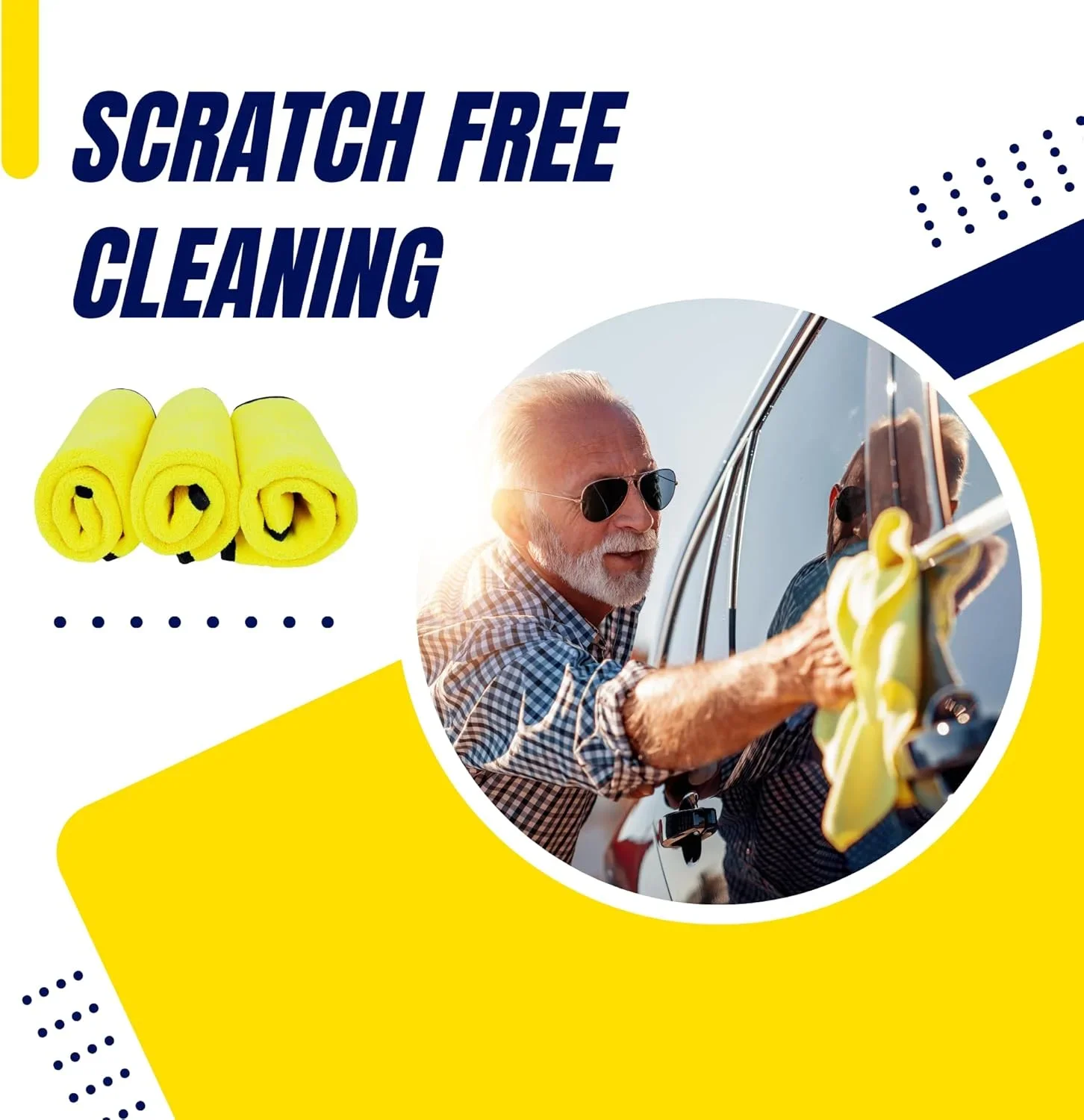 자동차용 초극세사 타월 - 흡수력이 뛰어난 세차용 건조 타월 걸레 자동차 청소용 극세사 천