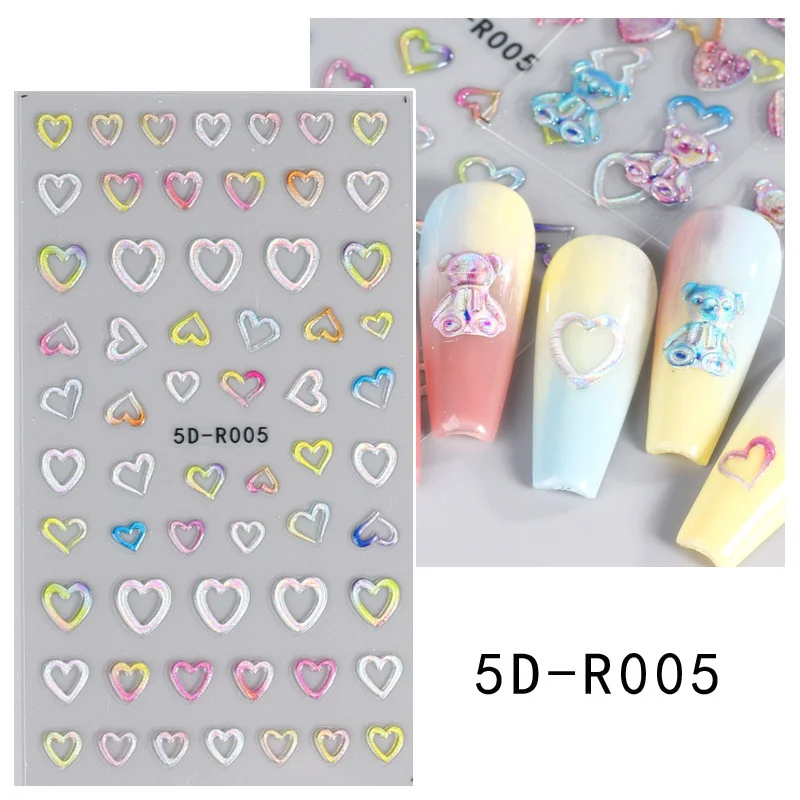 

Декоративная наклейка для ногтей в виде медведя, простая в использовании, уникальное креативное украшение для ногтей, инструменты для ногтей, инновационные ногти