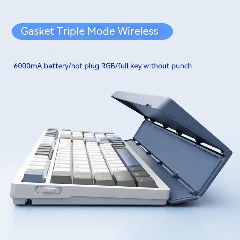 

Batrider Bk99 Mechanical Keyboard Game Wired Bluetooth 2.4g Wireless Three-mode Rgb Music Rhythm Kit Customized Hot-swappable
