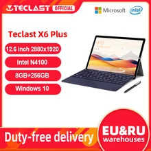 Teclast X6 Plus 12.6" 2 in 1 Tablet 2880x1920 Windows 10 8GB RAM 256GB SSD Tablets PC Quad Core Intel Celeron Processor N4100