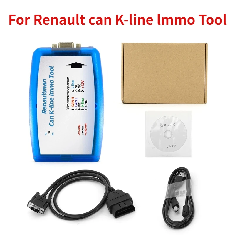 

For Renaultman Can K-line Immo V4.04 Fit for Renault CAN/K-line ECU Tool OBD2 Programmer Read / Write EEPROM Diagnostic Tool