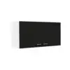 Napoles 39" W Double Door Wall Cabinet White - Black 4