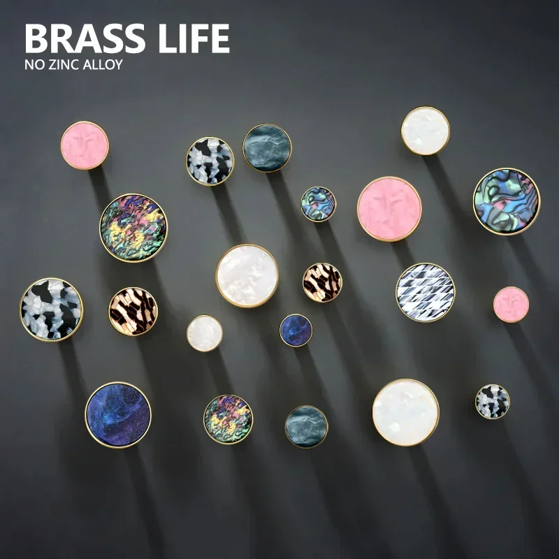 BRASSLIFE 쉘 북유럽 목가적인 황동 후크, 화이트 골드 욕실 실내 주방 복도 벽 의류 후크, 벽걸이 행 후크