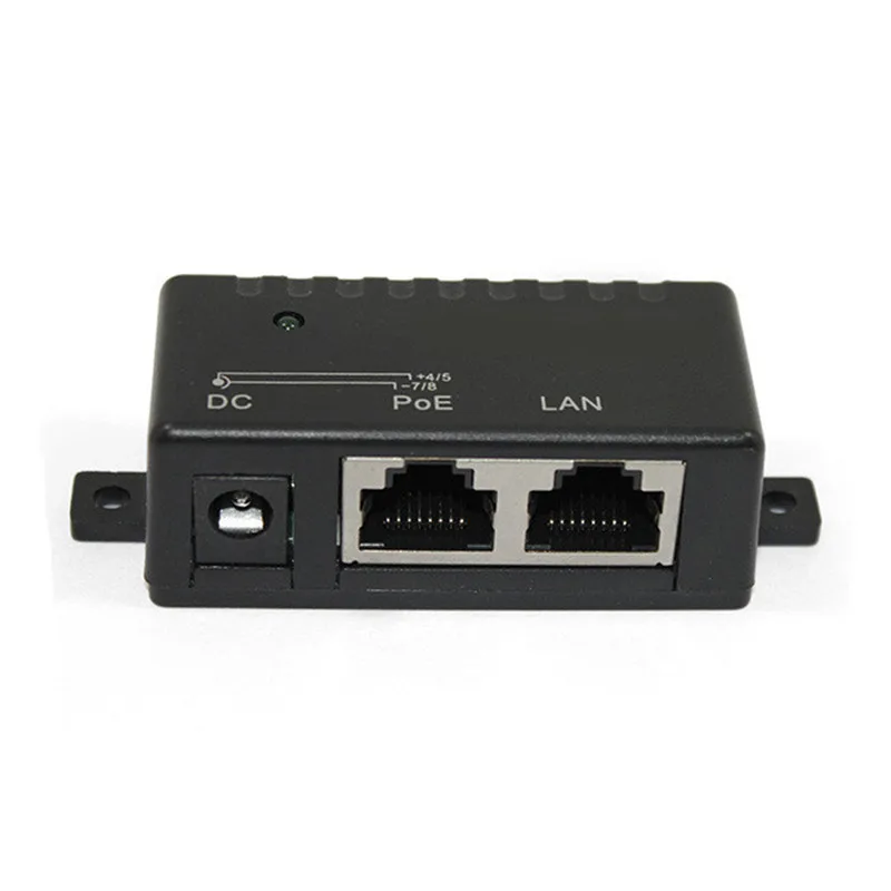 12V 24V 48V/1A POE Passive Injector Power Splitter for IP Camera POE Mount Power Adapter Module Accessories Power Supply 48v to 12v poe connectors adapter cable power over ethernet poe splitter injector power supply for ip camera