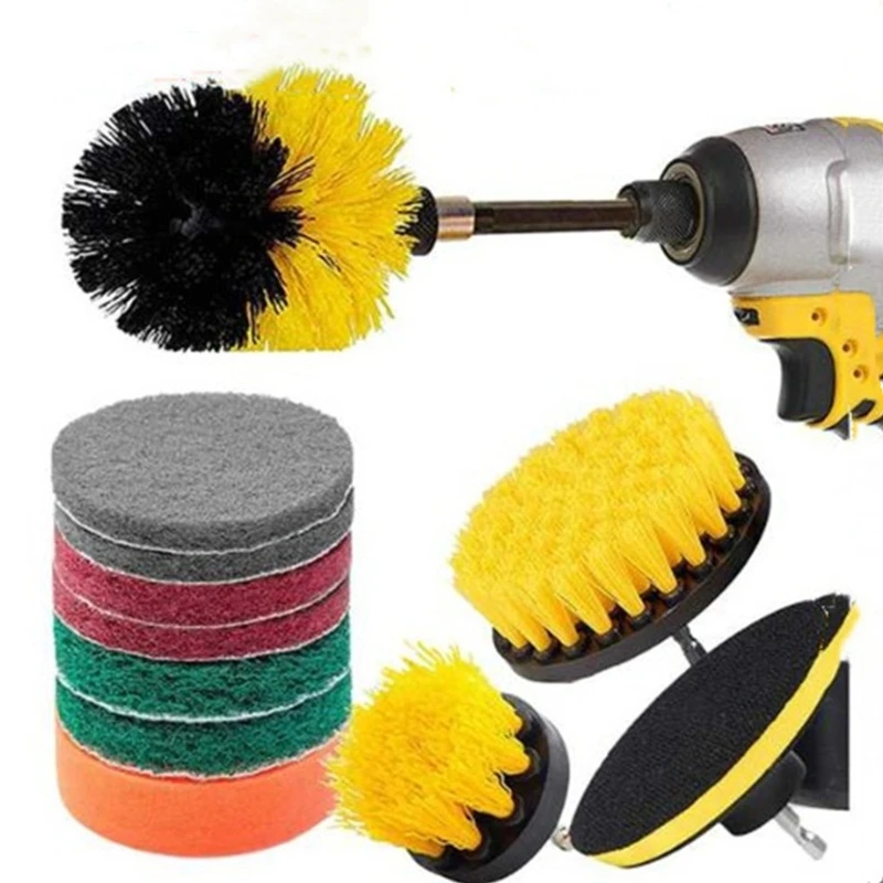 

12Pcs Car Detailing Brushes Drill Detail Brush Set, Cleaning for Cleaning Dashboard Air Conditioner