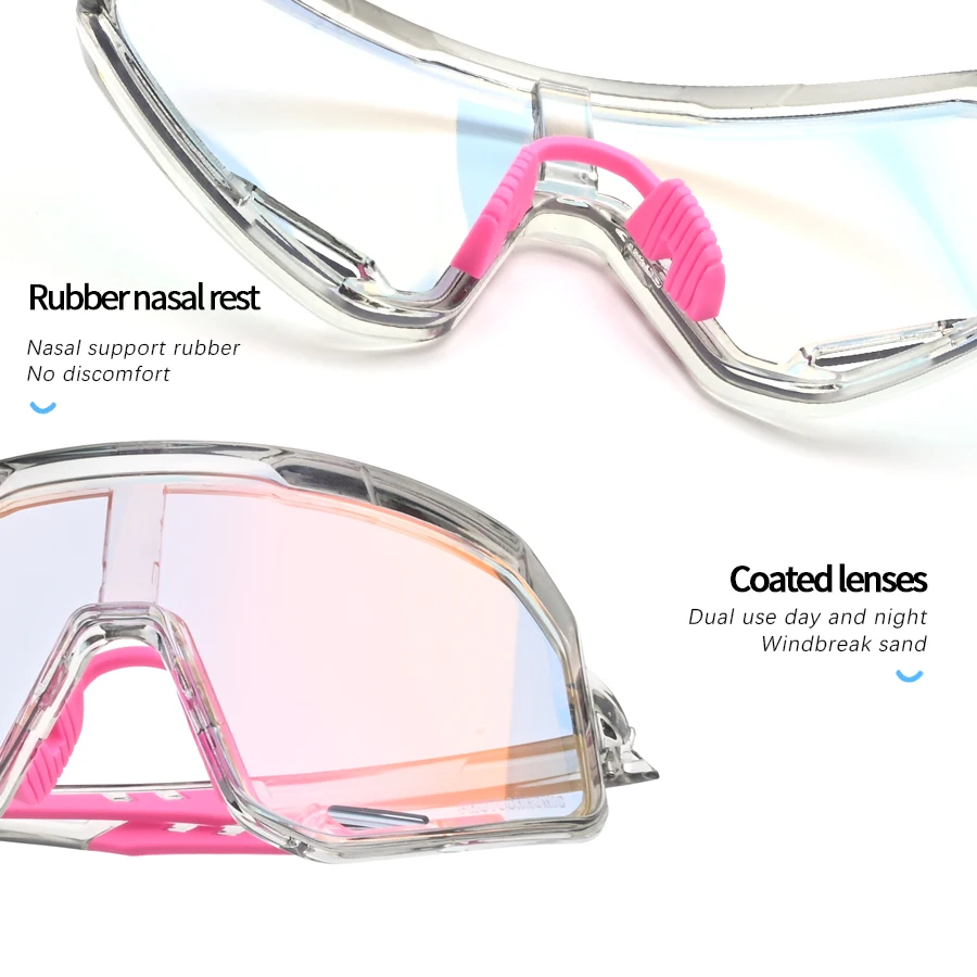 ELICIT Auto Tint Bike Sunglasses for Men Women MTB Cycling Climbing Outdoor Sports UV400 3