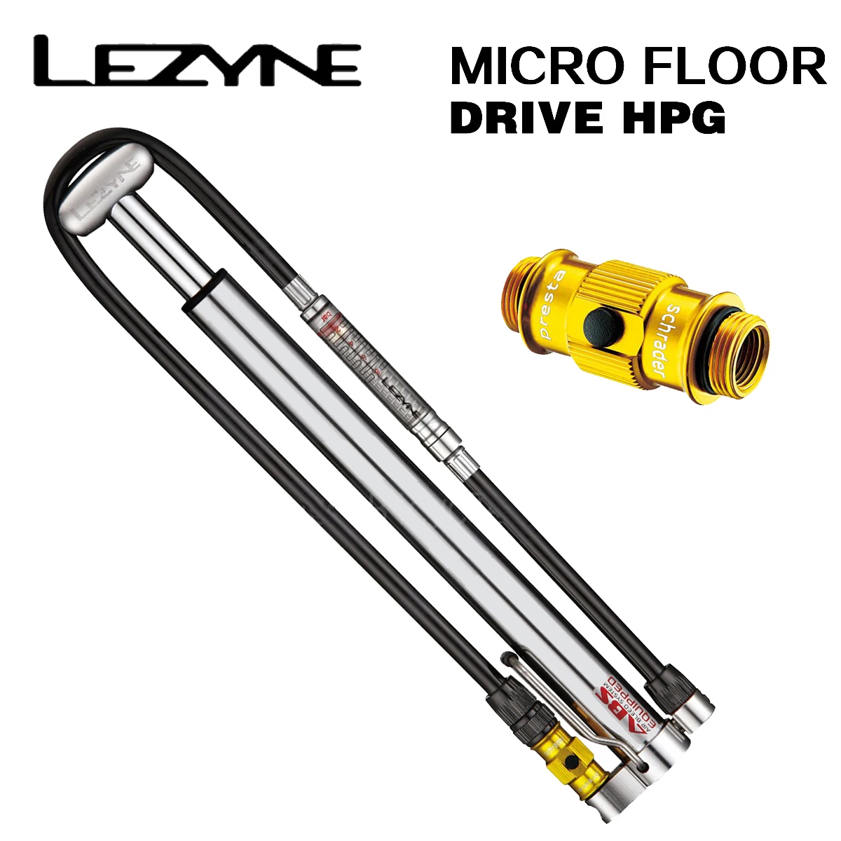 LEZYNE160PSI90PSIHighPressureMTBRoadBicycleTirePumpwith