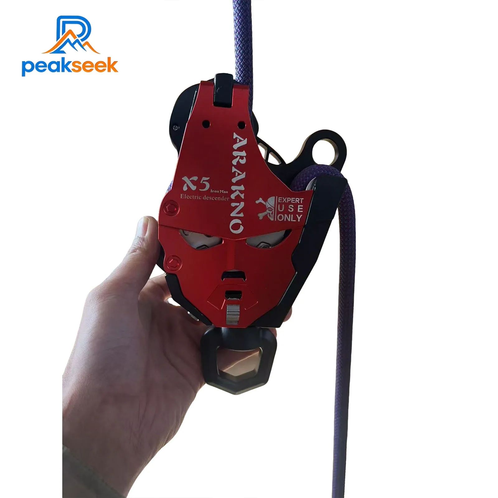피크시크 X5 암벽등반 전동 하강기, 하중 200KG, 리프트 리타더, 로프 클라이머, HVAC, 화재 구조, 고고도 작업용