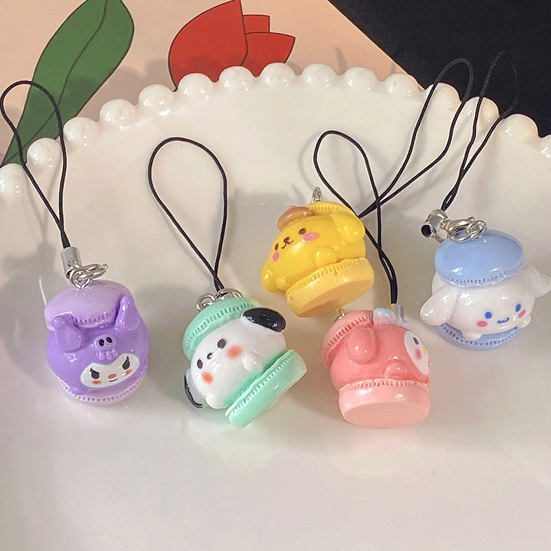 

Sanrio аниме Мой Мелодия сумка брелок мультфильм Cinnamoroll Милая Подвеска для телефона женские предметы брелок сумка Подвеска веревка украшение