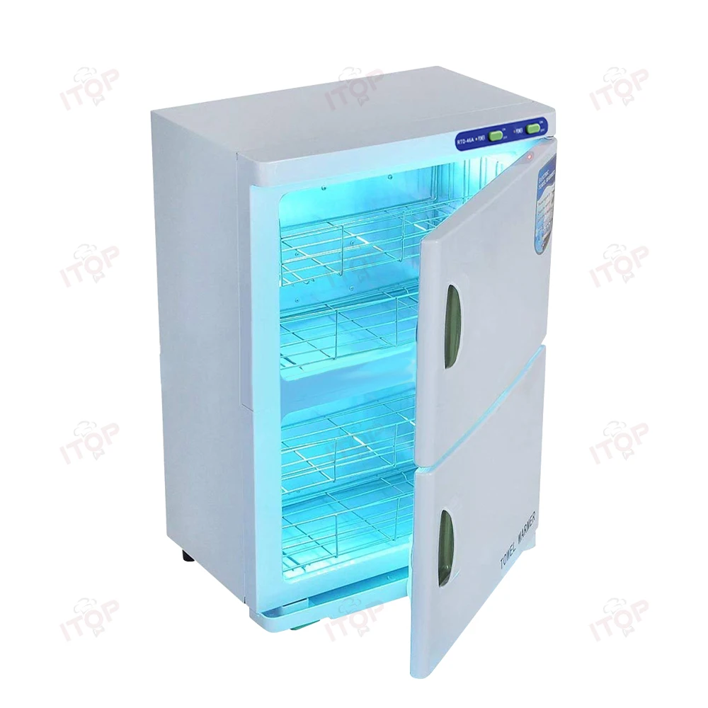 Hot Sale Double Layers Heated Towel Sterilizer Hot Towel Warmer Cabinet Beauty Machine 3
