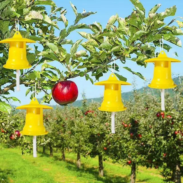 1Db Gyümölcslégy Csapda Gyilkos Műanyag Sárga Drosophila Légy Fogó Kártevő Rovarvezérlés Az Otthoni Gazdaságok Nagykereskedelemhez - Image 3