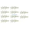 T8UD 10PCS Candy Color Star Hair Clips Hot Girls Hair Barrettes Kids Hair Decorations