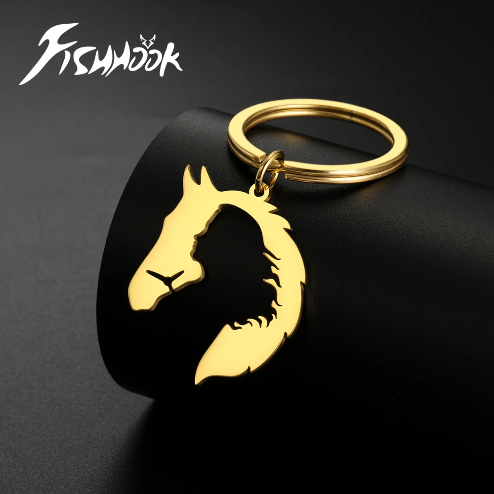 AuPra Racing Horse Keychain - Genuine Leather Key Ring For Men & Women - Small Gift Present With Gift Bag (Brown) - View #9