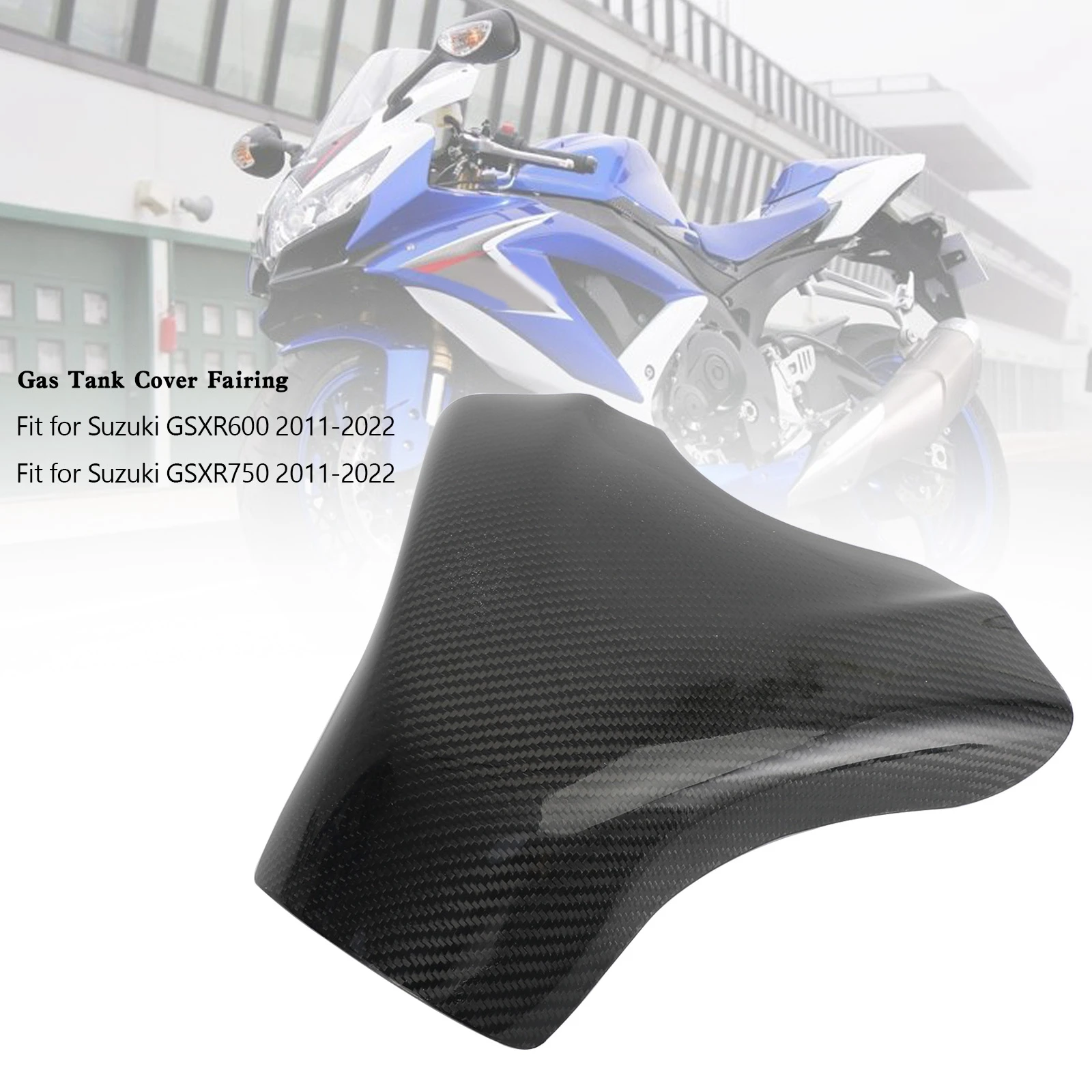 

Areyourshop Gas Tank Cover Fairing Protector for Suzuki GSXR600 GSXR 750 2011-2022 Carbon Motorcycle Accessories