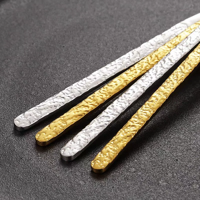 Hammered Golden Cutlery Set ,Stainless Steel Tableware Dinnerware Includes Forks Spoons Knives,Mirror Polished,Dishwasher Safe