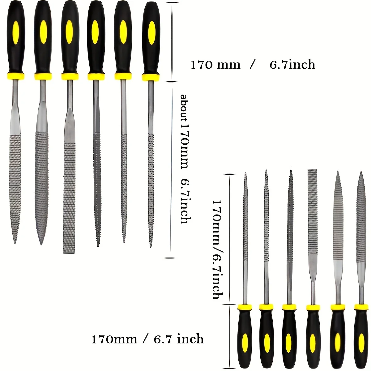 Description Picture 4 of itemFile Set, Needle Diamond Files 13PCS,for Precision Metal Wood Files, Plastic Carving Tool with Steel Brush and Carry Case