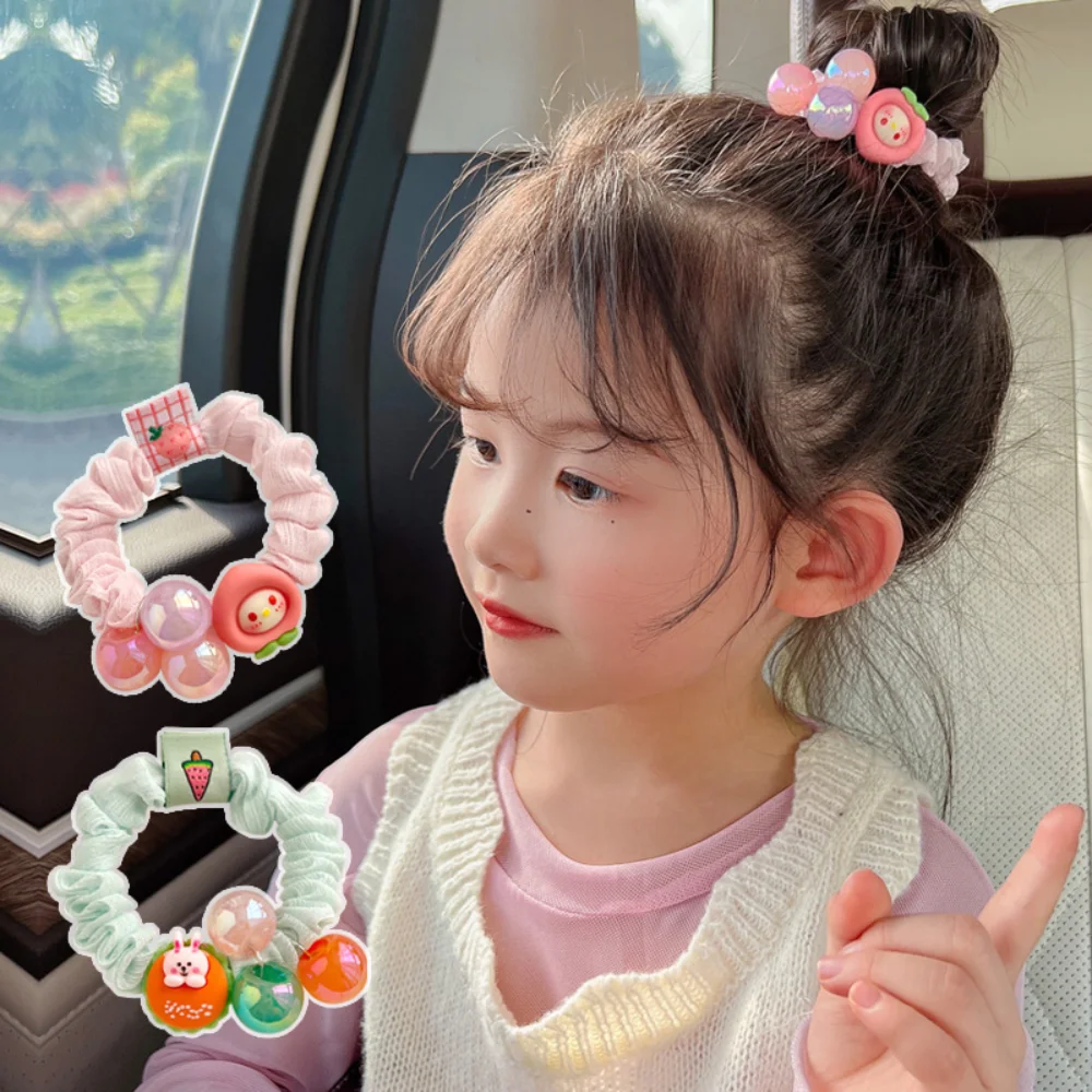 Children's Head Rope Cartoon Hair Ring Lady Tie Hair Rope Hair Accessories Girl Elastic Hair Band Elastic Good Rubber Band уличная стрельба преувеличенная большая модель lady ring овальное акриловое акриловое ацетатное кольцо