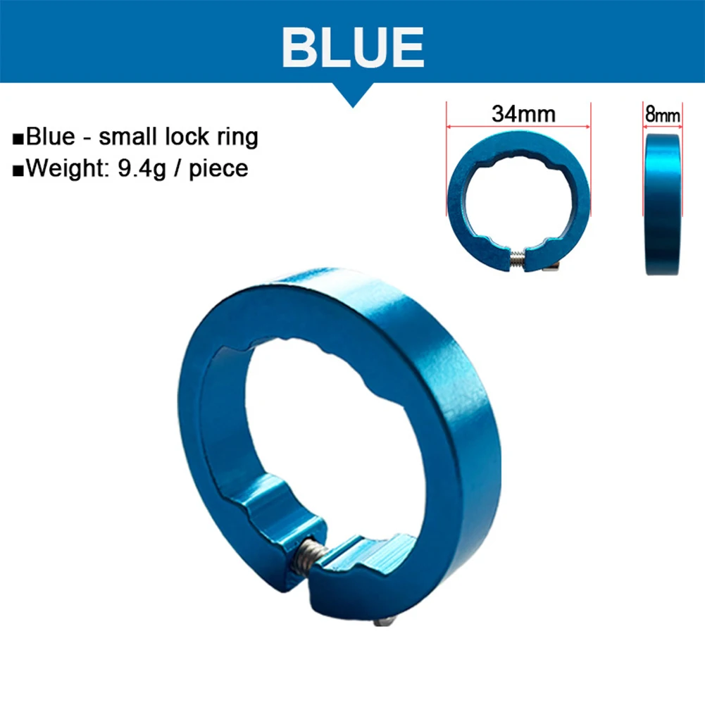 MTB Bike Grips Lock Rings Aluminum Alloy 22.2mm Bicycle Handlebar Grip Fixing End Lock Rings Road Mountain Bike Part 1 Pair