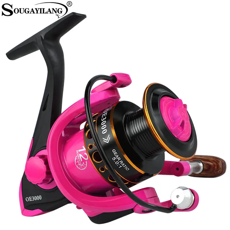 Sougayilang Fishing Reel 5.01 Gear Ratio 10003000 Series Spinning