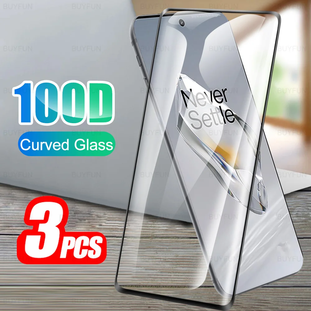 

3Pcs Curved Protective Glass For OnePlus 12 12R Tempered Glass One Plus 12 R OnePlus12 OnePlus12R 5G Screen Protector Cover Film